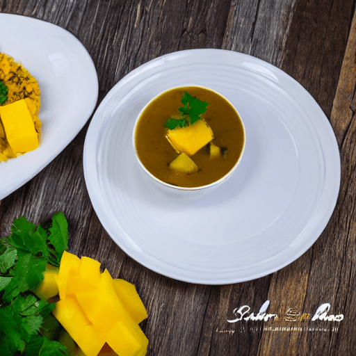 guyana pepper pot mango pudding and saltfish guyana food