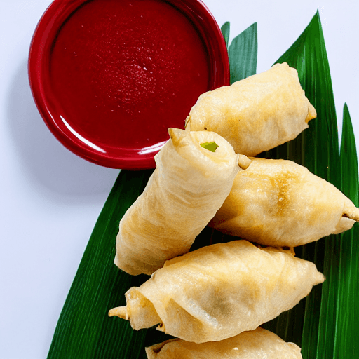 lemper ayam goreng pisang indonesia food
