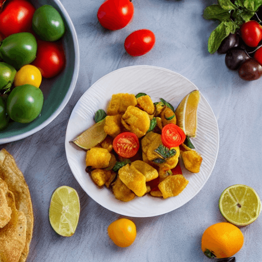 machete con chicharr n y queso y tomates y cebolla y papas y verduras y frutas paraguay food