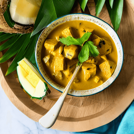 micronesian coconut curry with coconut and breadfruit and coconut and breadfruit and coconut and breadfruit and coconut 98ij food