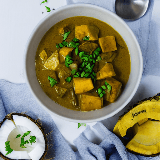 micronesian coconut curry with coconut and breadfruit and coconut and breadfruit and coconut and breadfruit and coconut hdqi food