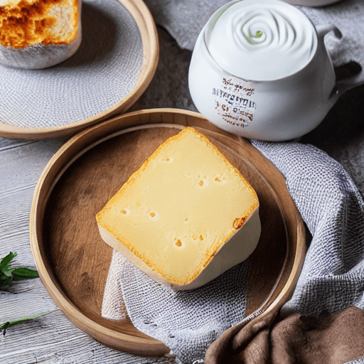 mongolian handmade cheese bread butter milk yogurt bread tea mongolia food