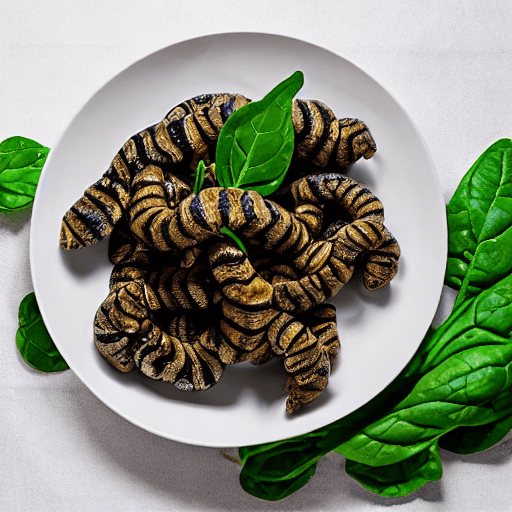 mopane worms with potatoes and spinach lesotho food